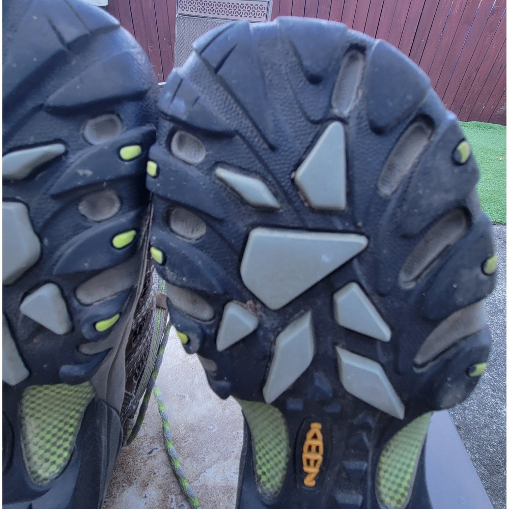 KEEN Voyageur Hiking Shoes Womens 6 Brown Lime Green Leather Mesh 1010141 - Picture 13 of 16